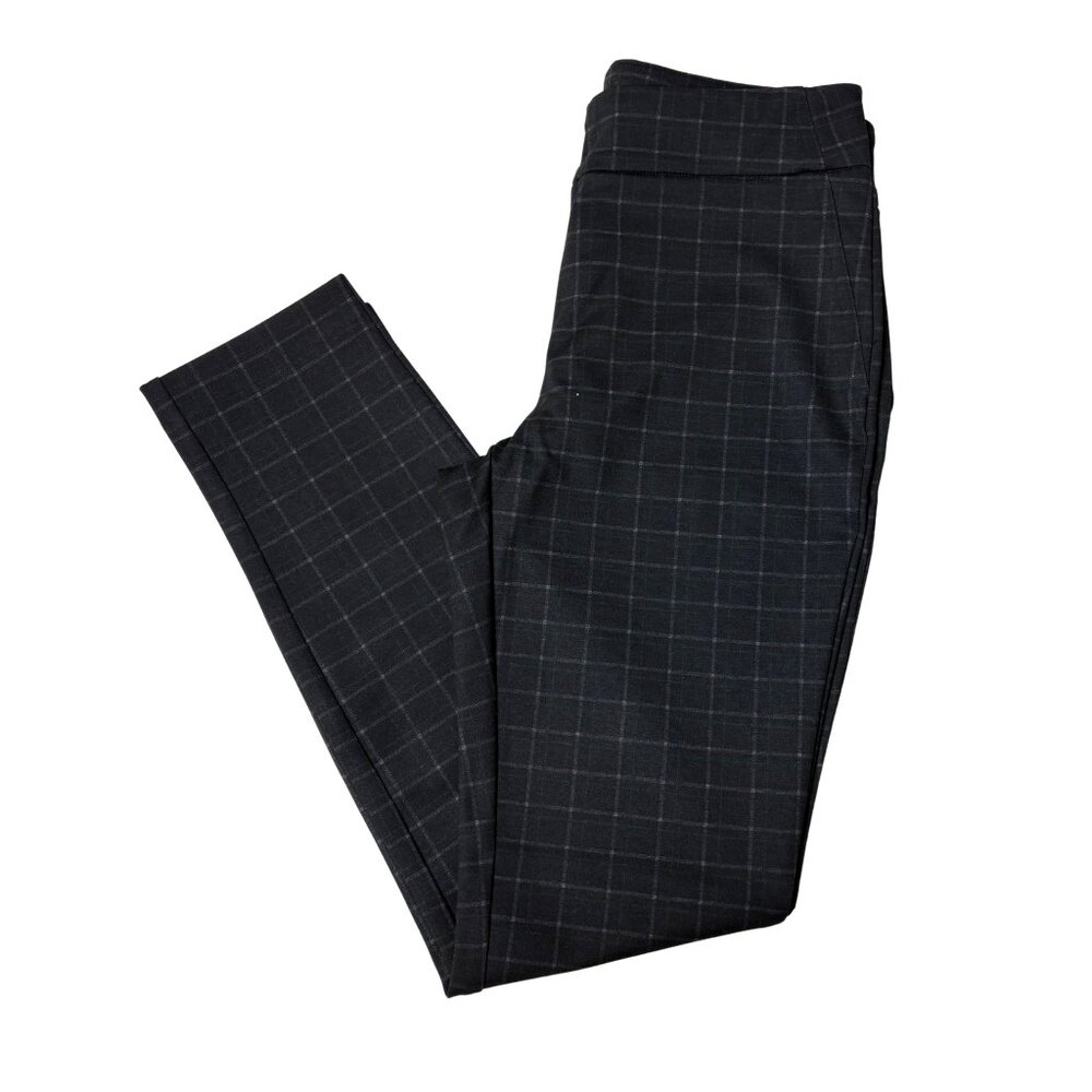 Dalia Women’s Black & Green Plaid Stretch Dress Pants